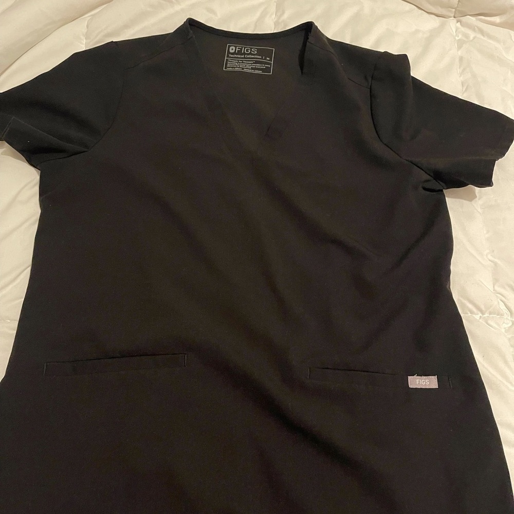 Figs scrub set black size medium